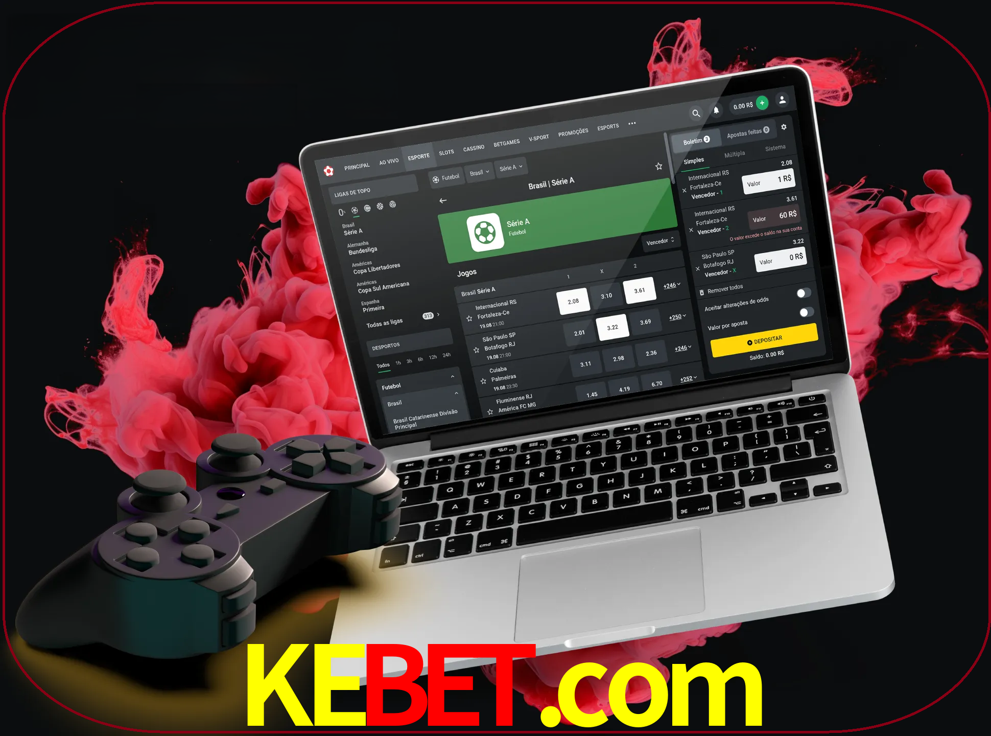 Visite a secção especial de jogos de vídeo em kebet para descobrir em que jogos pode apostar e ganhar muito dinheiro.